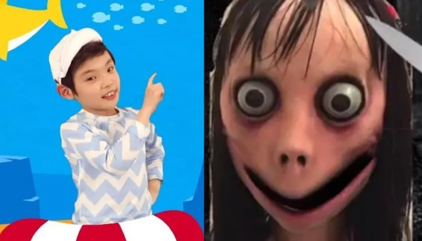 Imagen del video infantil con contenido de Momo.