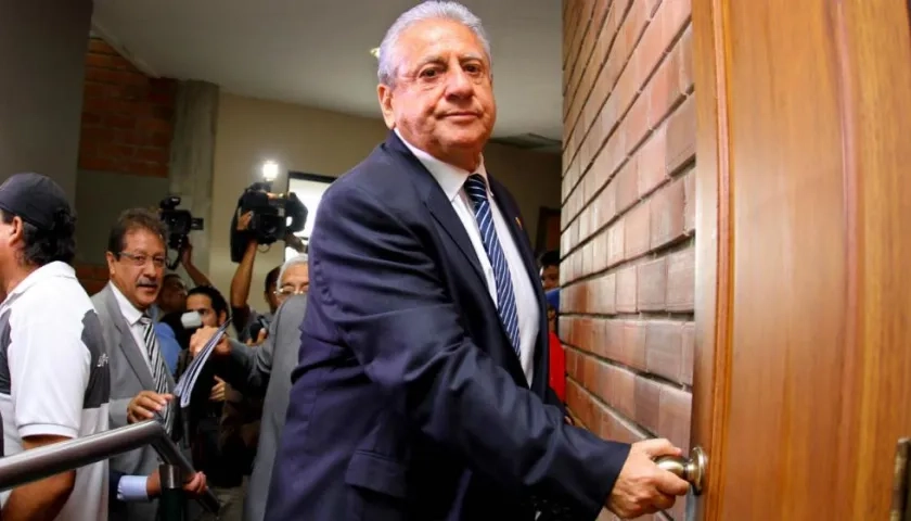 Luis Chiriboga, expresidente de la Federación Ecuatoriana de Fútbol. 