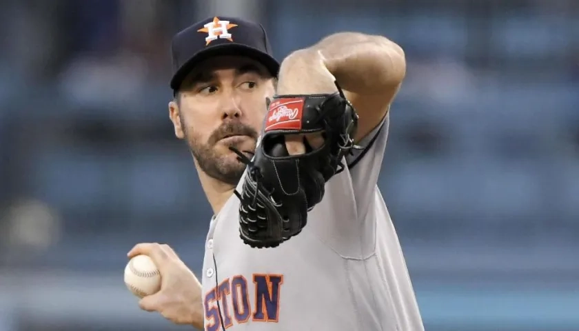 Justin Verlander, lanzador de los Astros de Houston. 