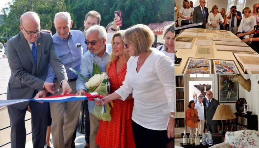 Acto de inauguración del Centro de Restauración Museo Ernest Hemingway, en La Habana.