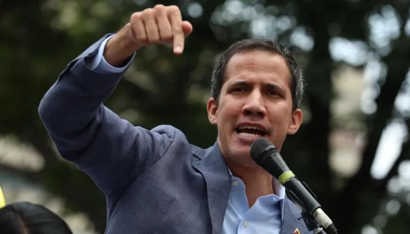 El jefe del Parlamento venezolano, Juan Guaidó