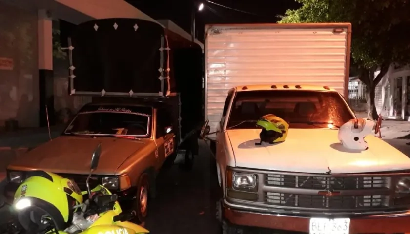 Lugar del accidente en Soledad, donde murió Carlos Arturo Campo Ortiz.