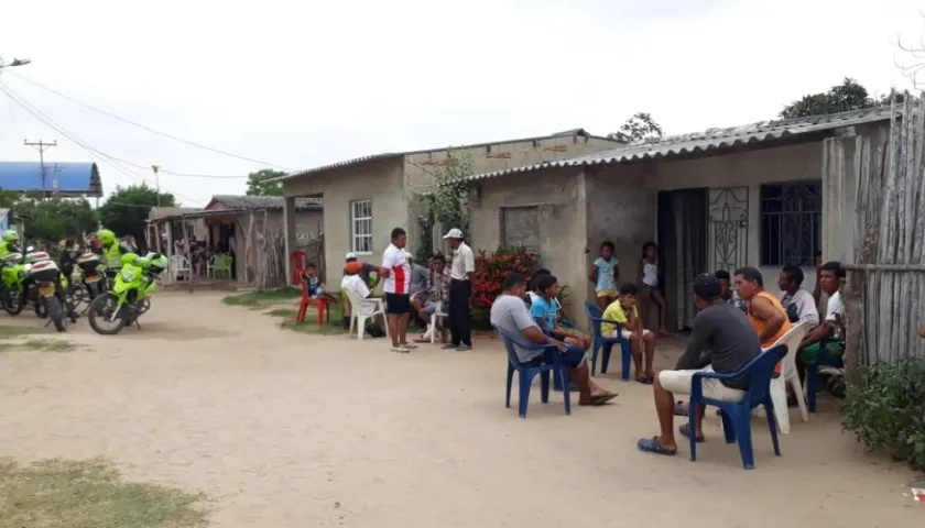 Una vivienda del corregimiento La Retirada, en jurisdicción del municipio de Ponedera