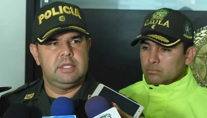 Teniente coronel Yecid Peña, comandante operativo de la Policía Metropolitana de Barranquilla.