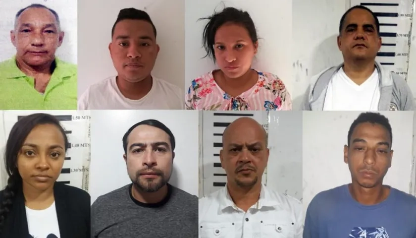 Estos son los 8 capturados de 'Los Sintéticos: Dos son mujeres.