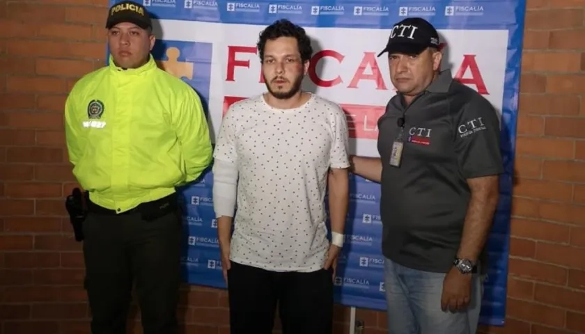 En foto, presunto partícipe,Juan Pablo Aponte G
