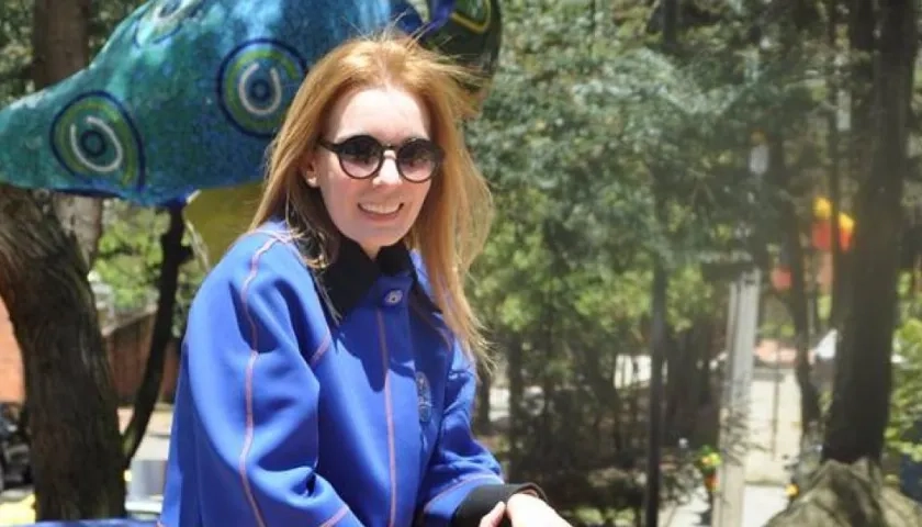 La artista plástica Elmar.