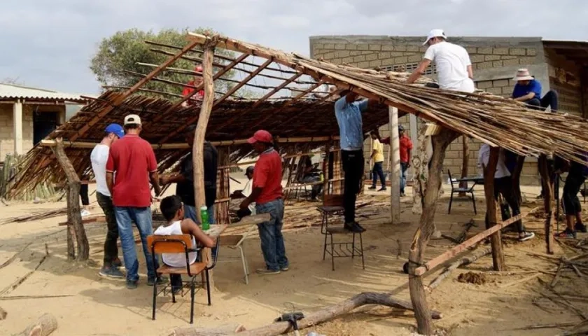 Evento "Vamos Guajira" en la institución etnoeducativa Maleiwamana.