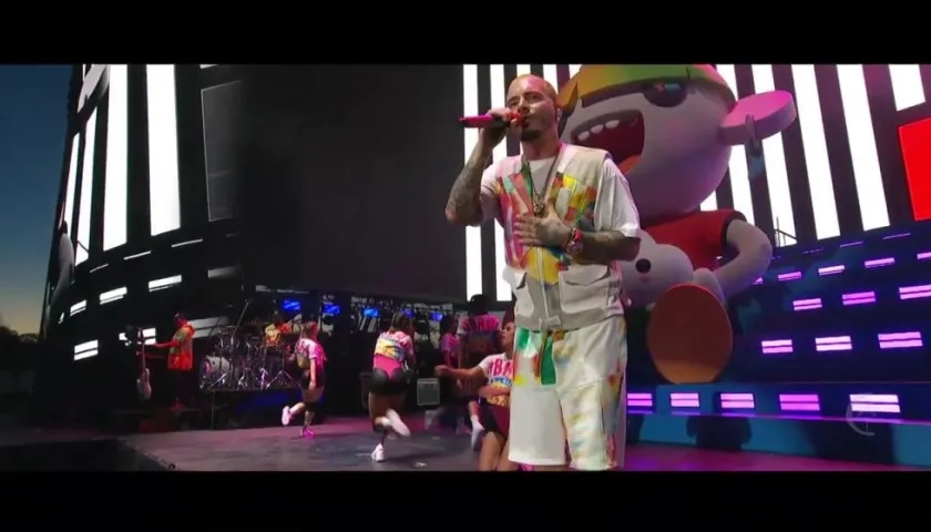 J Balvin en  Coachella.