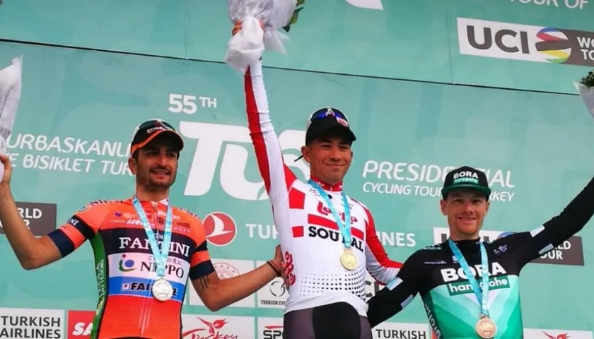 Caleb Ewan, ganador del día. 
