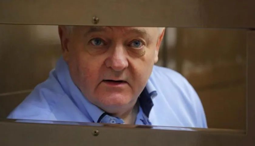 El ciudadano noruego Frode Berg, acusado de espionaje, espera al comienzo de su vista, el pasado mes de enero, para ampliar su prisión preventiva en Moscú (Rusia)