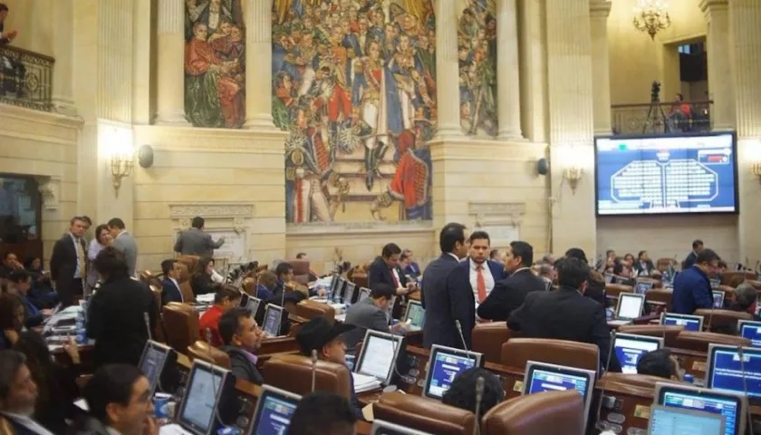 Recinto de la Cámara de Representantes.