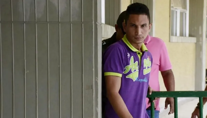 John Fredy Reyes Gutiérrez durante las audiencias preliminares que se realizaron en Barranquilla. 