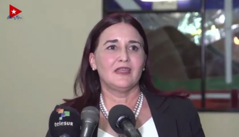 Subdirectora de relaciones con EE.UU., Johana Tablada.