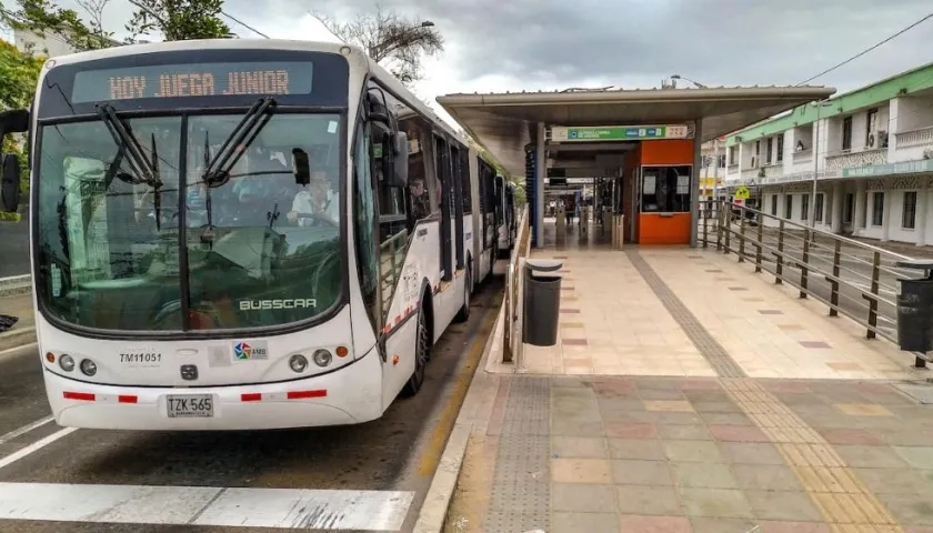 Estación 'Alfredo Correa De Andreis', donde ocurrieron los hechos.