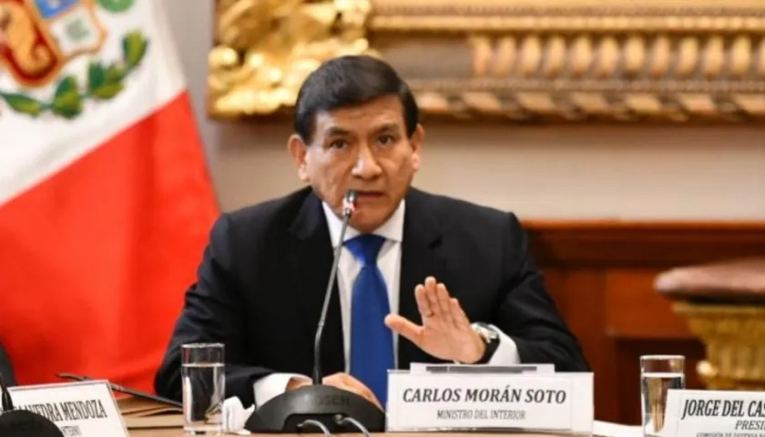 Carlos Morán, Ministro del Interior de Perú.