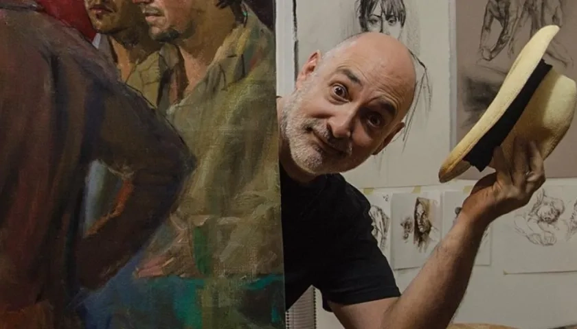 Darío Ortiz, pintor colombiano.