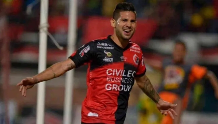 El delantero del Cúcuta, Jonathan Agudelo.