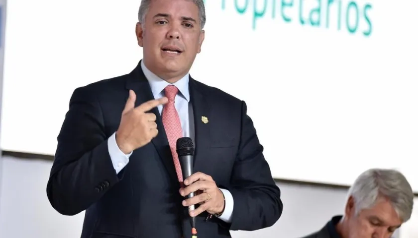 Iván Duque, presidente de Colombia.
