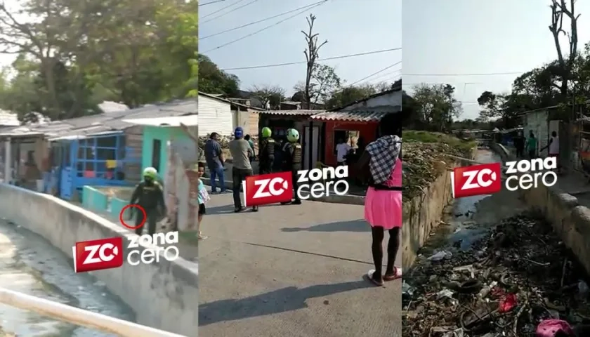 Momentos del abuso de autoridad de la Policía.