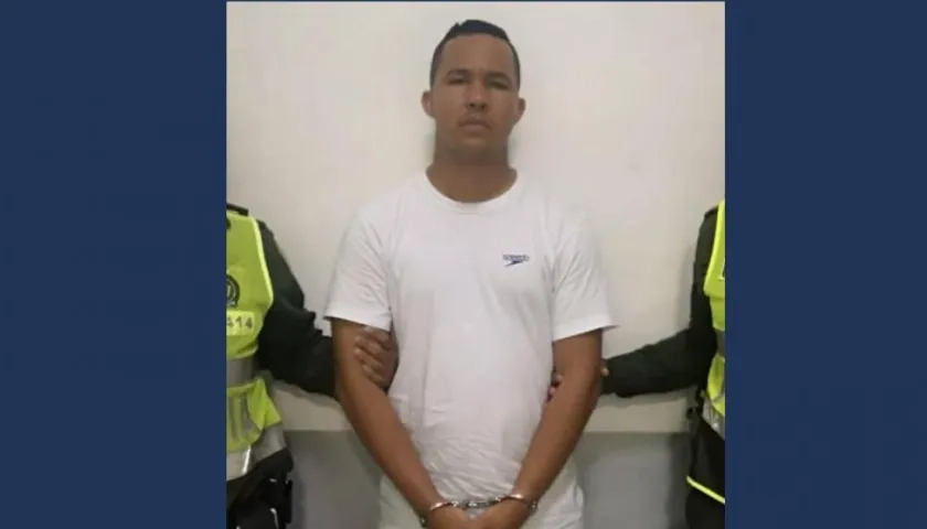 Benito Antonio Rodríguez López, presunto integrante del Clan del Golfo capturado en Puerto Colombia,.