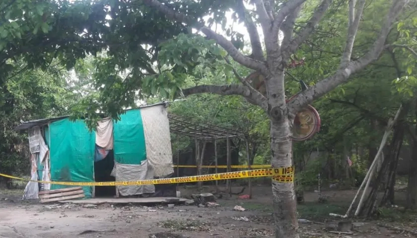 En este lugar fue encontrado el cuerpo de Angélica María Montaño Acosta.