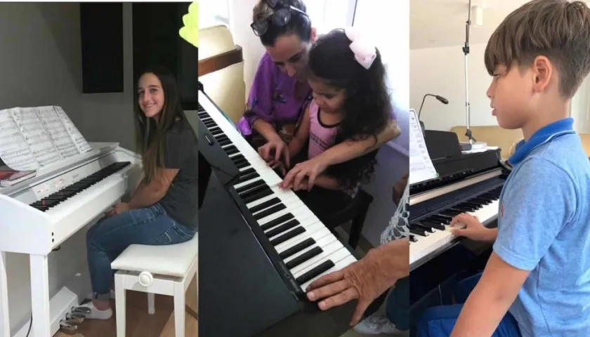 Valeria Char, Sharon Acosta y Sebastián Díaz Rangel.