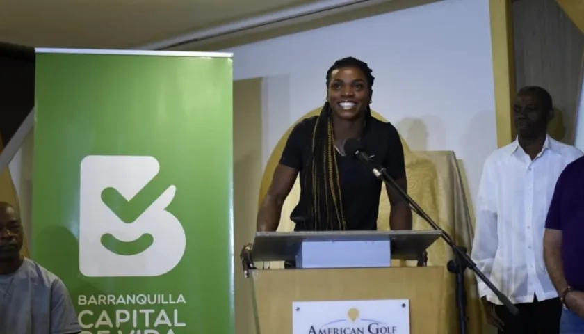 Caterine Ibargüen en Barranquilla.