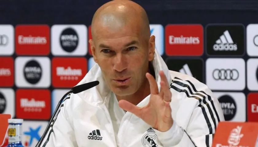 Zinedine Zidane, técnico del Real Madrid.