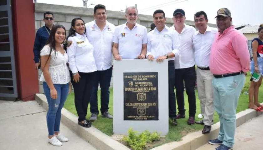 Inauguración de estación de Bomberos en Barranquilla.