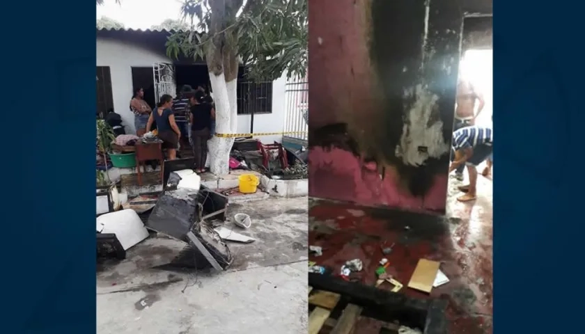 Daños causados en la vivienda.