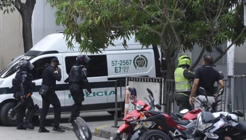 Revuelta en la URI en Barranquilla.