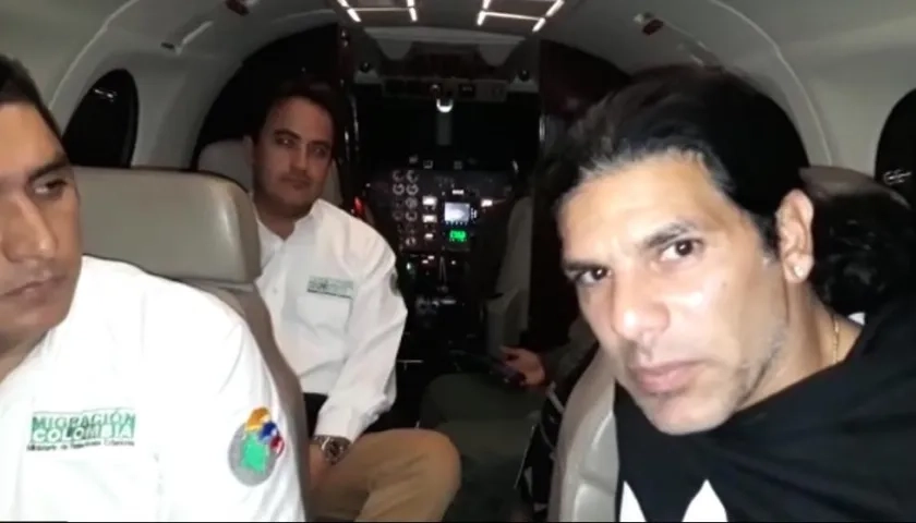 Assí Moosh Ben Mush, cuando era expulsado por Migración Colombia hace un año.