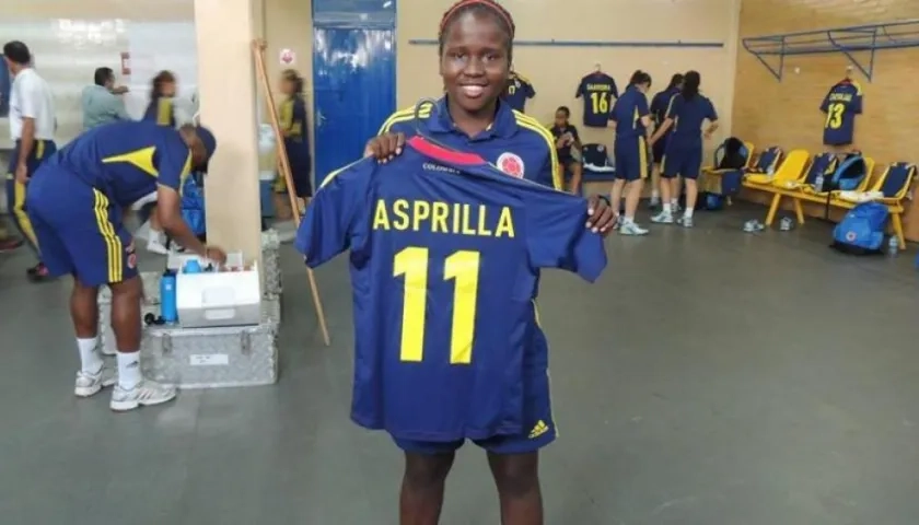 La futbolista Leidy Asprilla.
