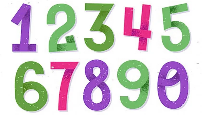 Los números arábigos.