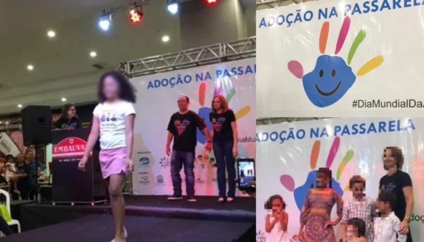 Imágenes de la pasarela de niños en proceso de adopción.