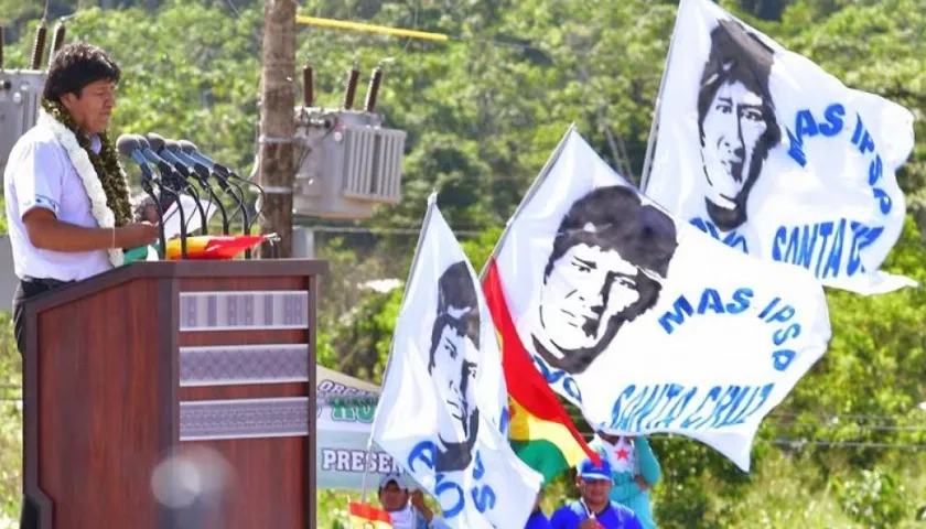 Evo Morales, presidente de Bolivia.