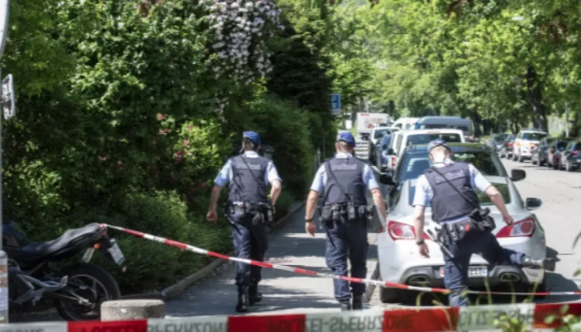 Lugar de la toma de rehenes en Suiza.