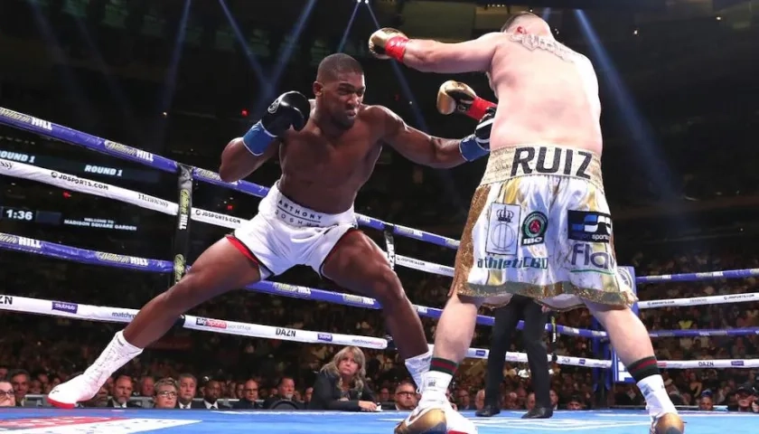 Acción de la pelea en Nueva York.