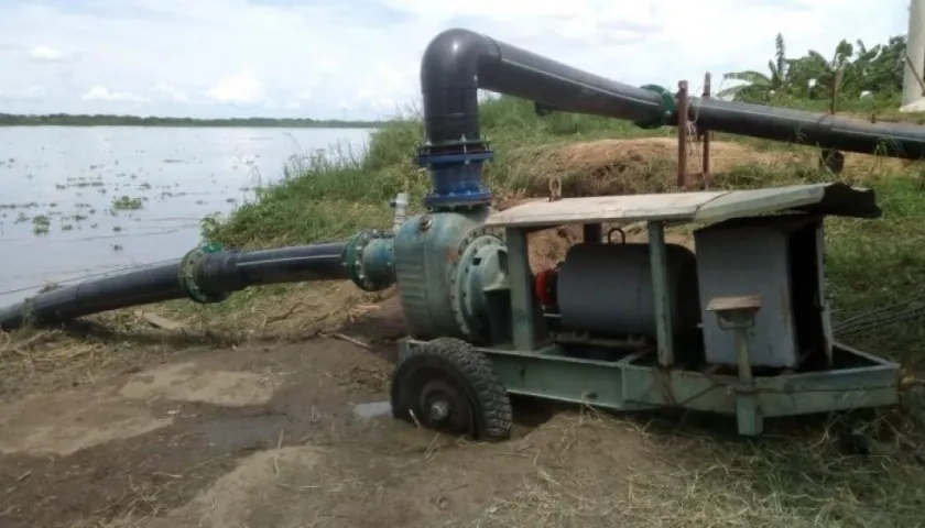 Esta es la bomba móvil prestada por Triple A a Acueducto del Sur.