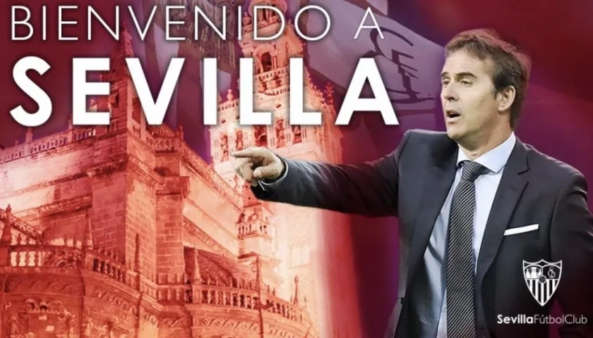 Así fue anunciado el técnico Julen Lopetegui.