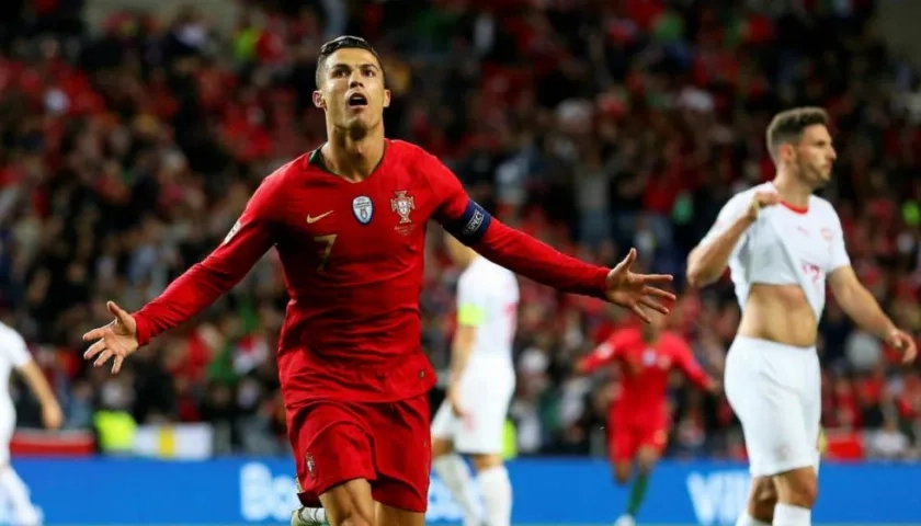 Cristiano Ronaldo, delantero portugués. 
