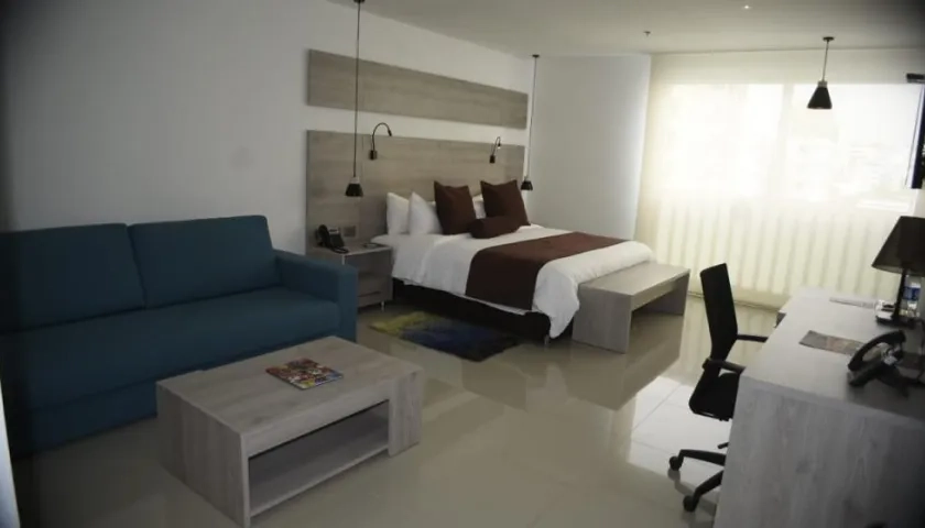 Imagen de una de las habitaciones del Hotel Barranquilla Plaza.