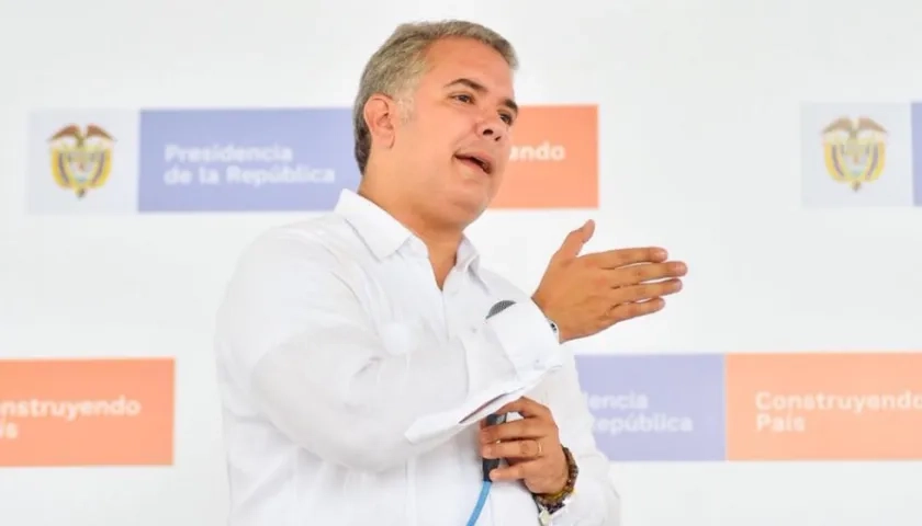 El Presidente Ivàn Duque, durante el Taller Construyendo País en Inírida, Guainía.