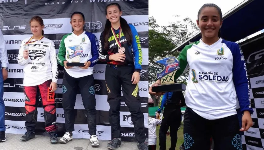 Sharid Fayad durante la premiación de la VIII válida en Pereira.