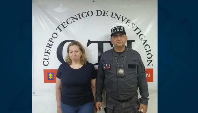 Silvia Gette el día de su captura por el delito de abuso de confianza calificado.