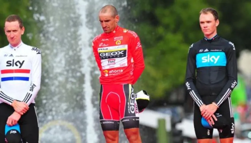 Podio de la Vuelta a España 2011.