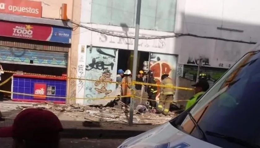 Se presenta colapso estructural en la carrera 13 con calle 62.