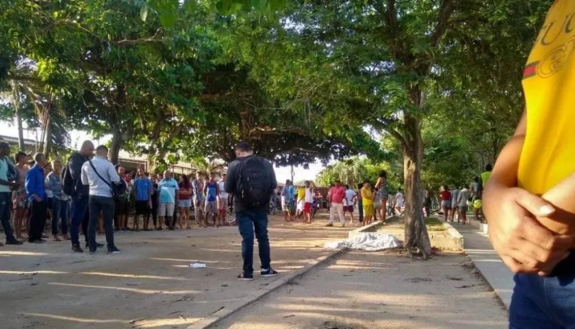 Lugar de los hechos en el barrio El Pueblo.