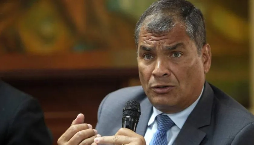 Rafael Correa, expresidente de Ecuador.